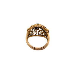 Bague en or jaune et diamants - Castafiore