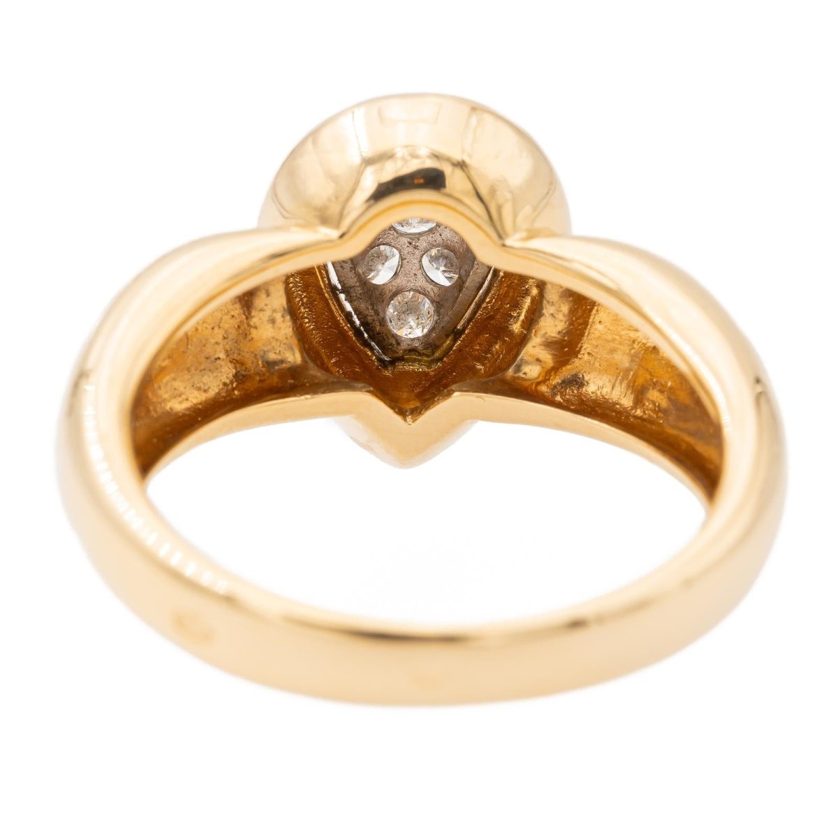 Bague en or jaune et diamants - Castafiore