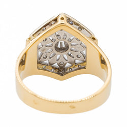 Bague en or jaune et diamants - Castafiore