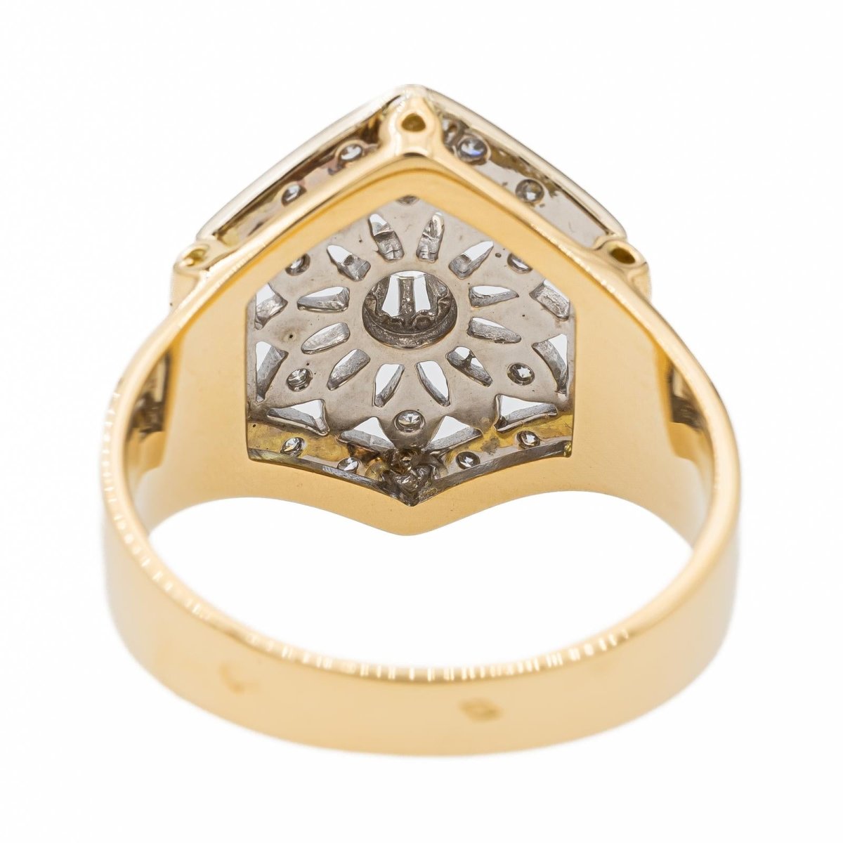 Bague en or jaune et diamants - Castafiore