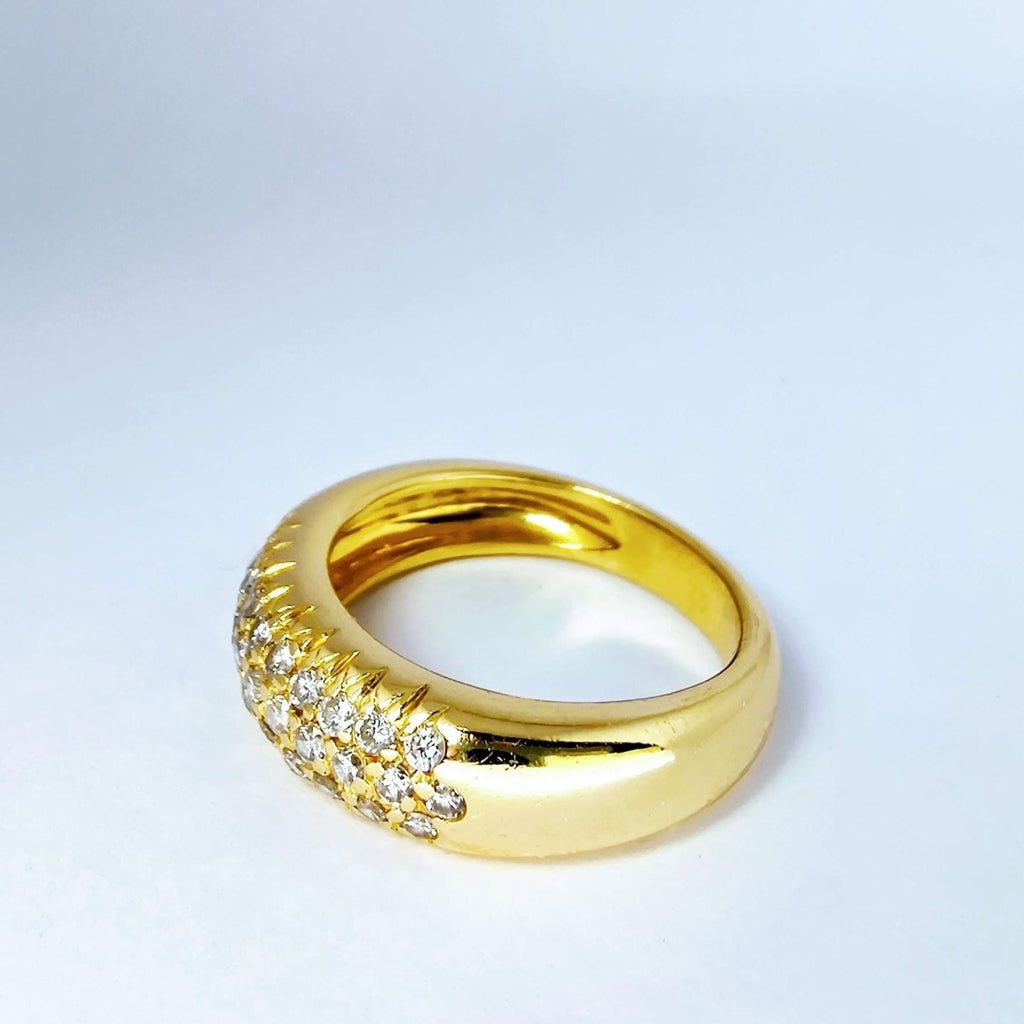 Bague en or jaune et diamants - Castafiore