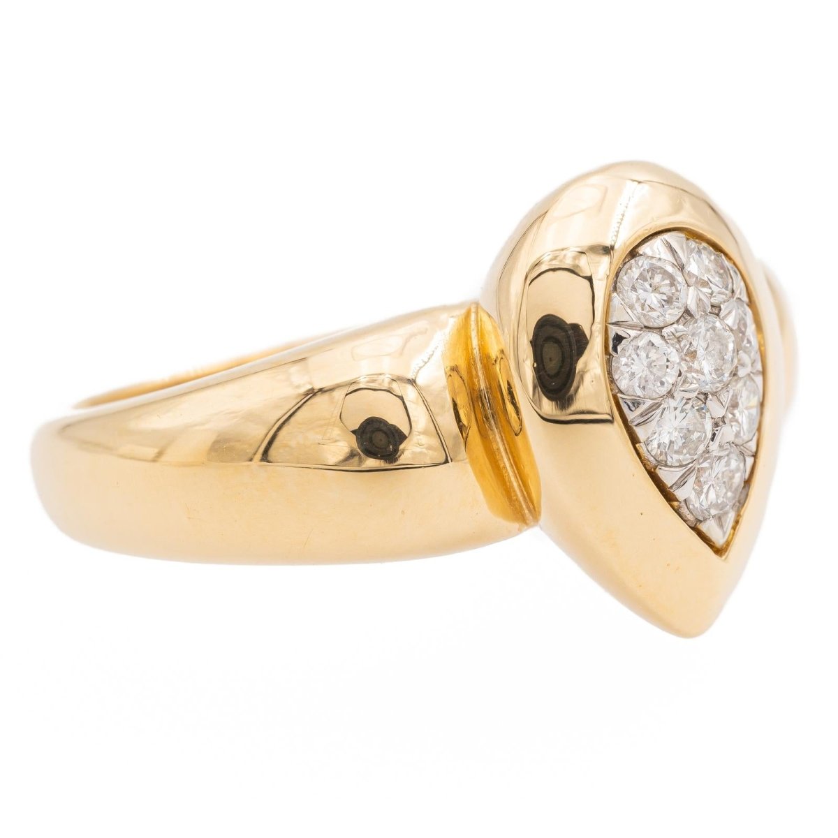 Bague en or jaune et diamants - Castafiore