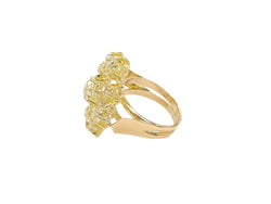 Bague en or jaune et diamants - Castafiore