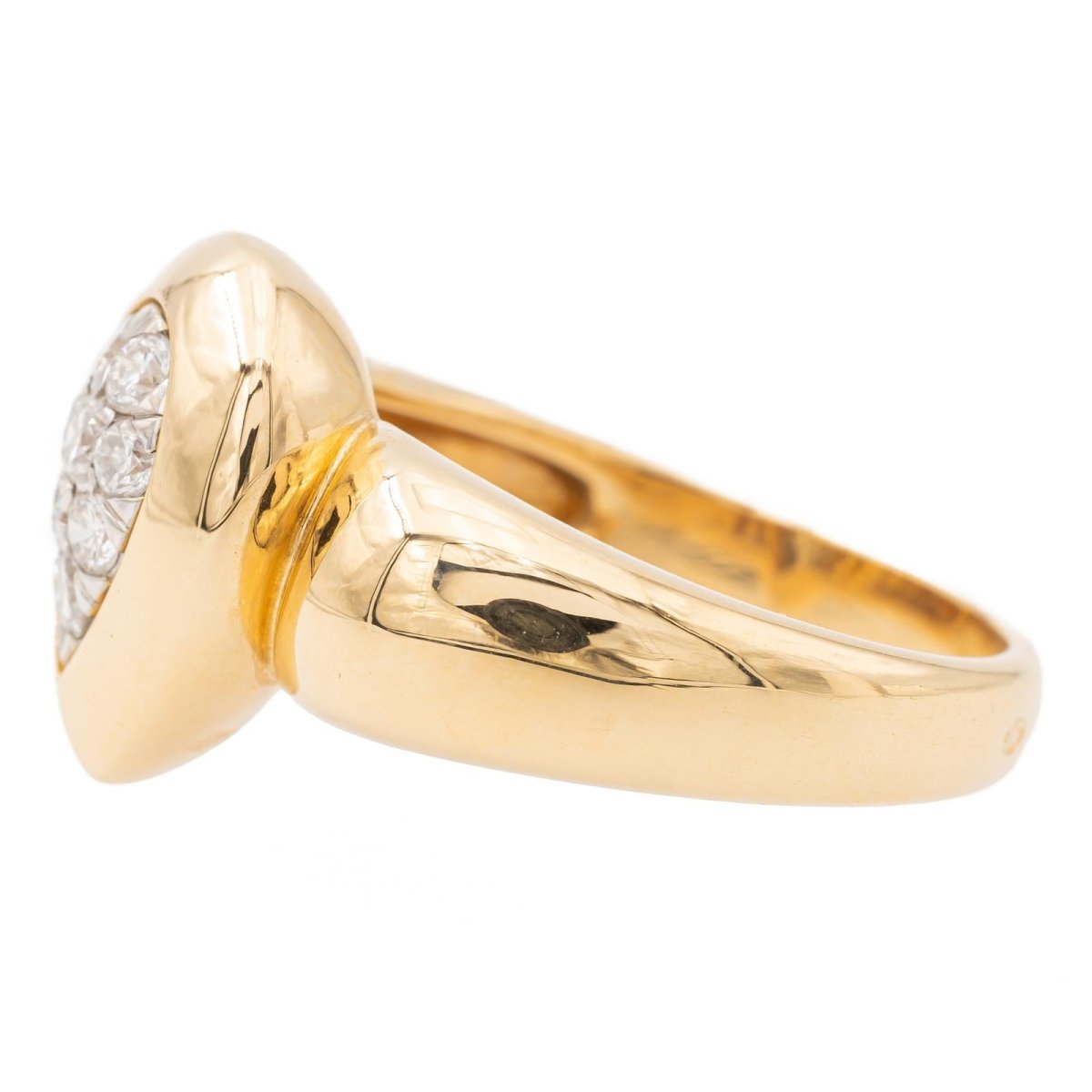 Bague en or jaune et diamants - Castafiore