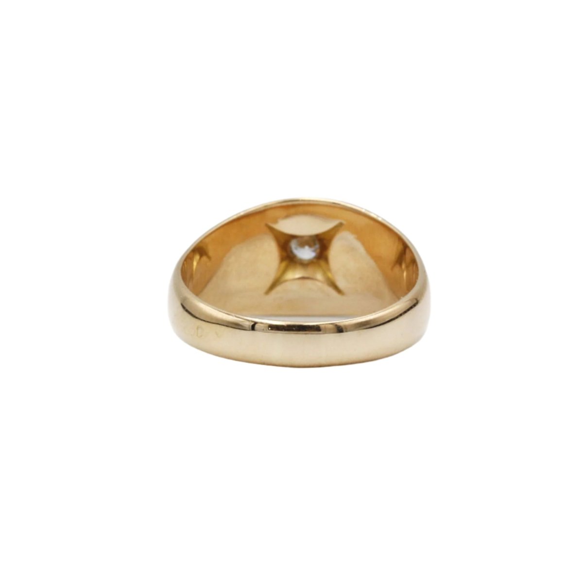 Bague en or jaune et diamants - Castafiore