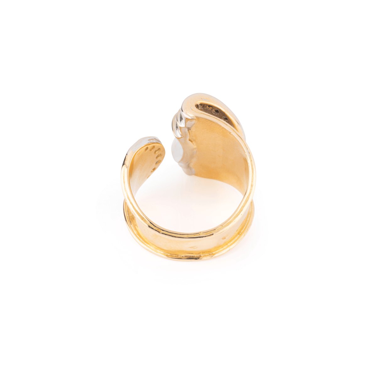 Bague en or jaune et diamants - Castafiore