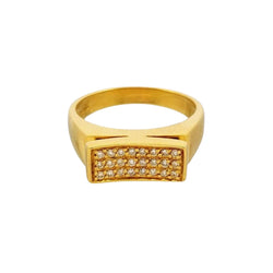 Bague en or jaune et diamants - Castafiore