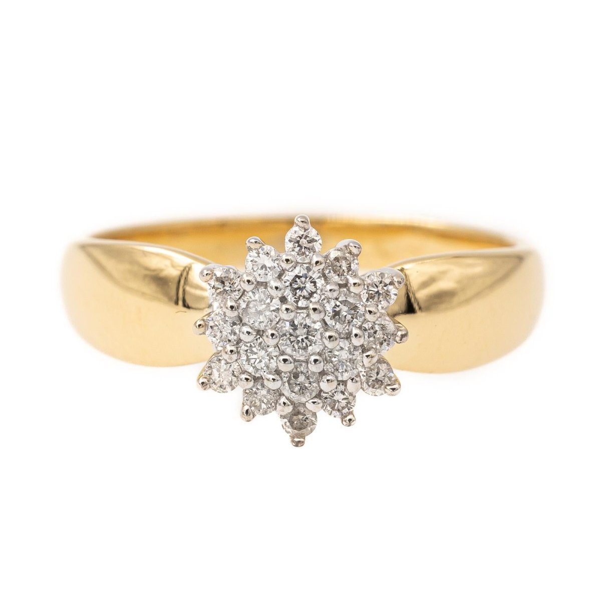 Bague en or jaune et diamants - Castafiore