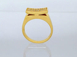 Bague en or jaune et diamants - Castafiore