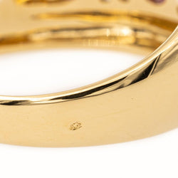 Bague en or jaune et rubis - Castafiore