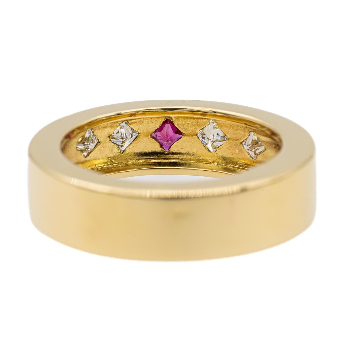Bague en or jaune et rubis - Castafiore