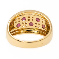Bague en or jaune et rubis - Castafiore