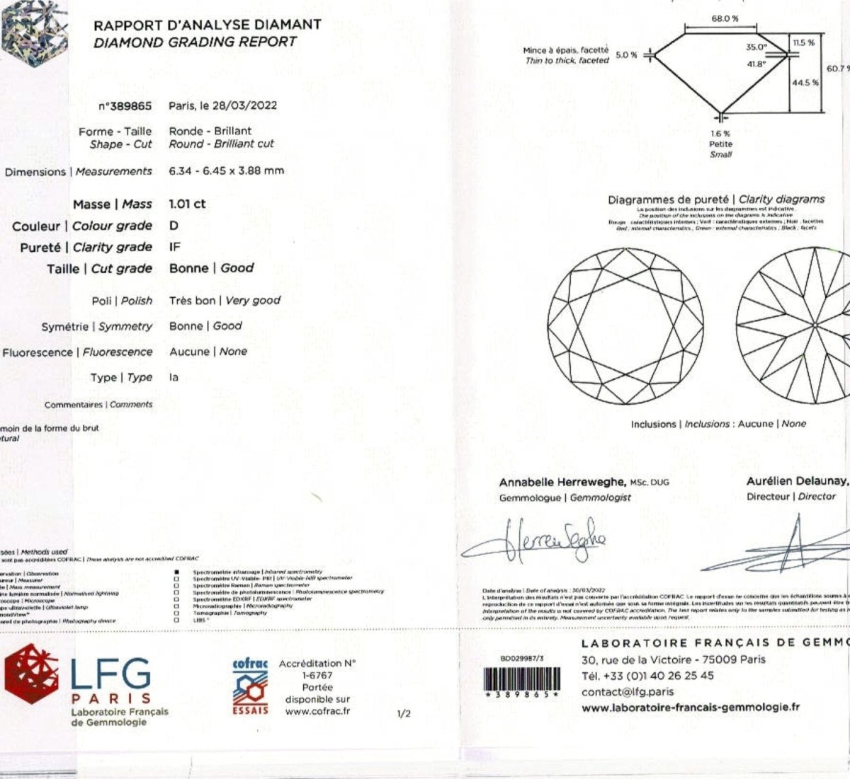Bague en or jaune godronné et diamant - Castafiore