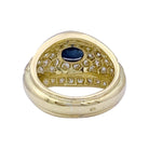 Bague en or jaune, saphir et diamants - Castafiore