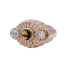 Bague en or rose, citrine et diamants - Castafiore