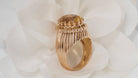 Bague en or rose et citrine - Castafiore