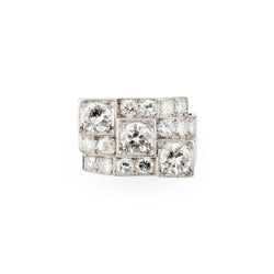 Bague en platine Art Déco - Castafiore