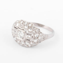 Bague en platine et diamant des années 1930 - Castafiore