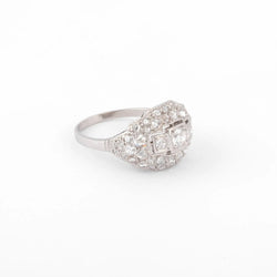 Bague en platine et diamant des années 1930 - Castafiore