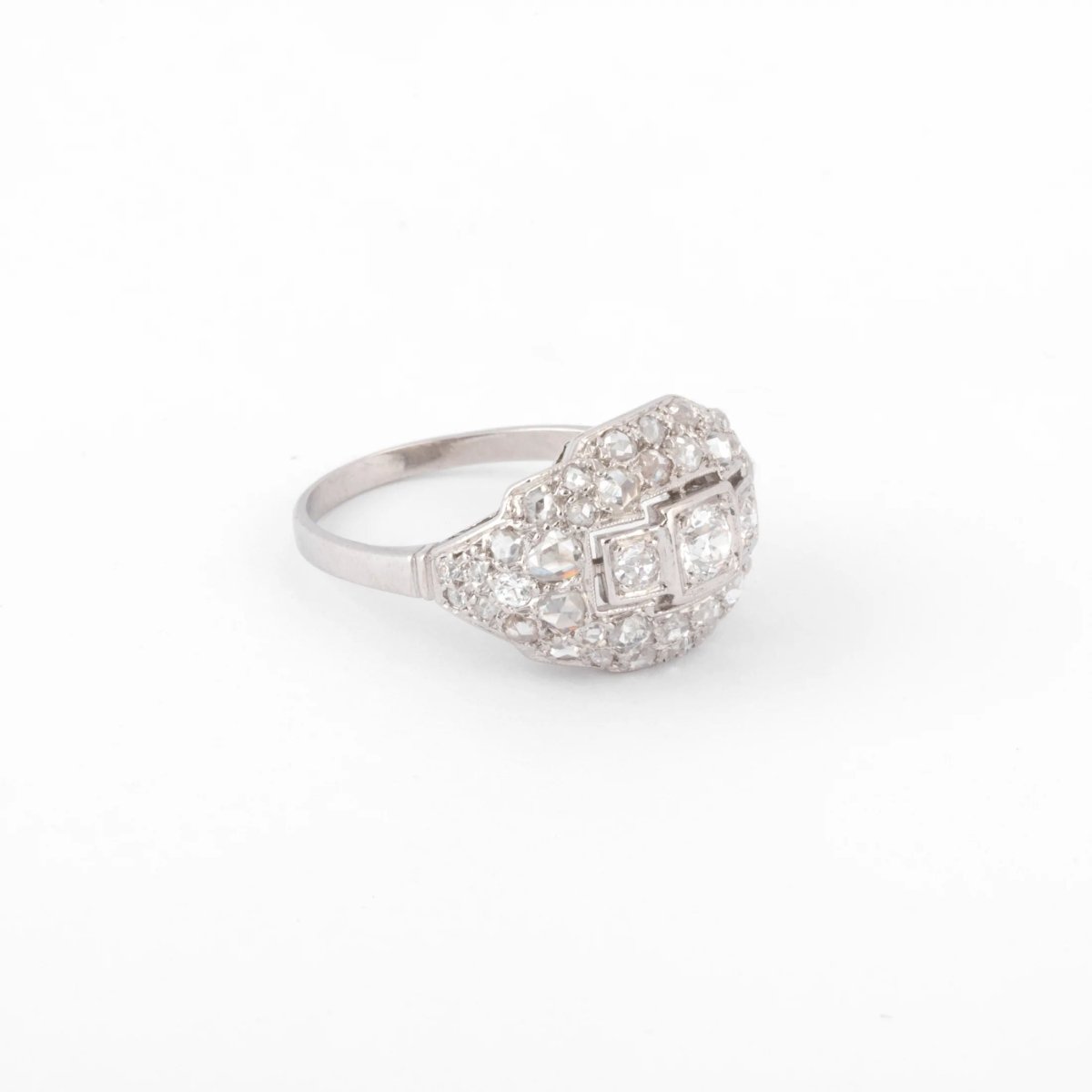 Bague en platine et diamant des années 1930 - Castafiore