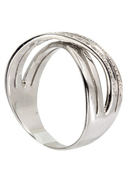 BAGUE ENTRELACÉE DIAMANTS - Castafiore