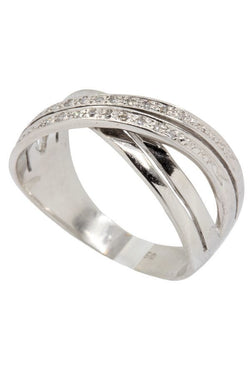 BAGUE ENTRELACÉE DIAMANTS - Castafiore