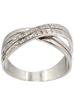 BAGUE ENTRELACÉE DIAMANTS - Castafiore