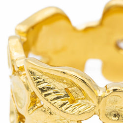 Bague Fleur en or jaune et diamants - Castafiore