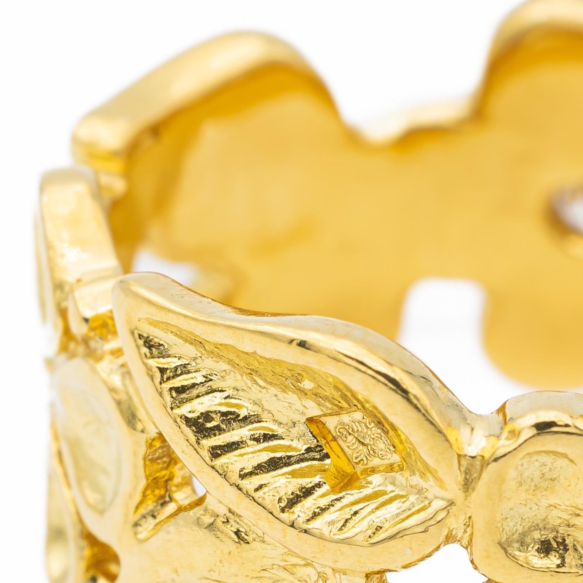 Bague Fleur en or jaune et diamants - Castafiore