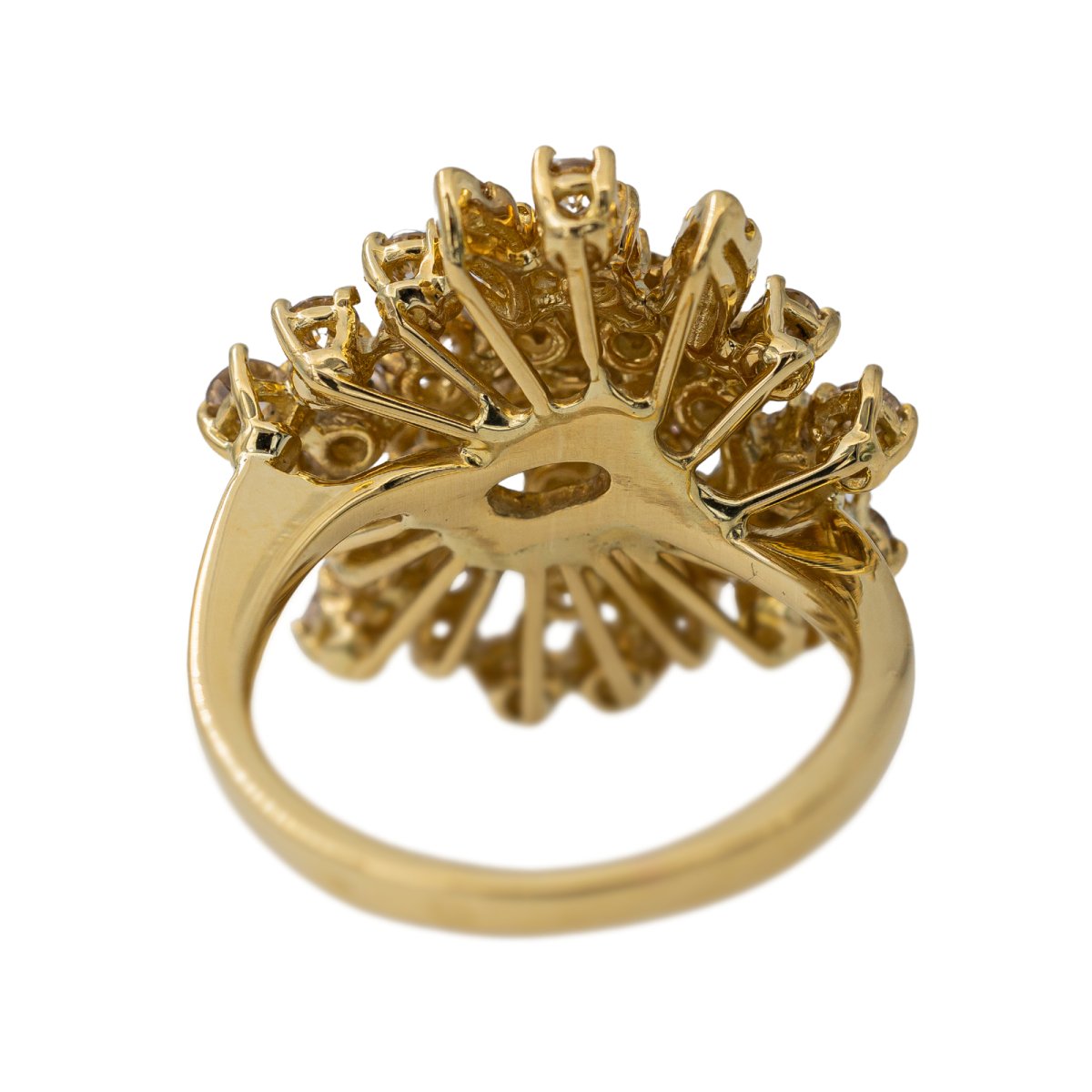 Bague Fleur en or jaune et diamants - Castafiore