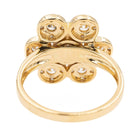 Bague fleur en or jaune et diamants - Castafiore