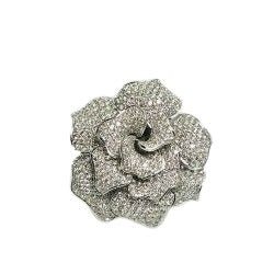 Bague Fleur ornée de diamants - Castafiore