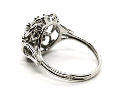Bague Fleur Platine Diamant - Castafiore