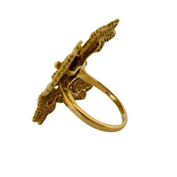 Bague Fleurs en or jaune - Castafiore