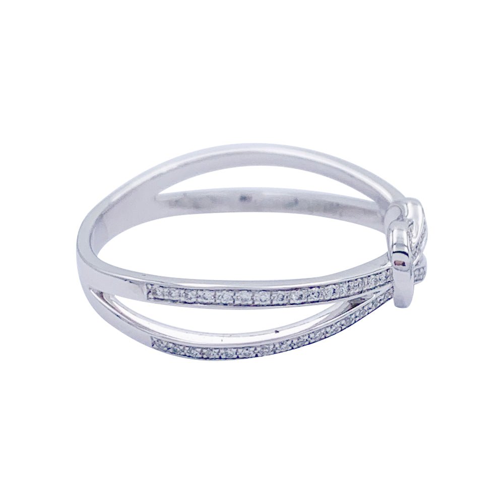 Bague Fred, "Chance Infinie", or blanc, diamants - Castafiore