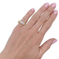 Bague Fred, "Isaure", or jaune, platine, diamants - Castafiore