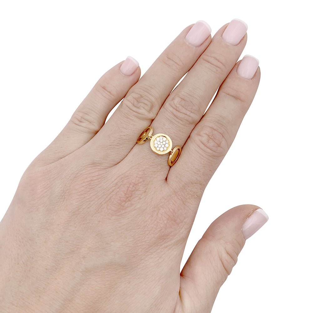 Bague FRED "Miss Fred Moon" en or jaune et diamants - Castafiore