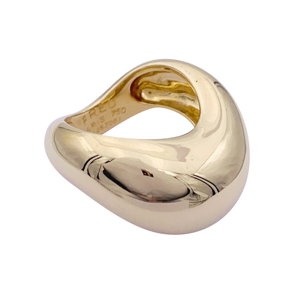 Bague Fred, "Mouvementée", or jaune. - Castafiore