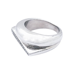 Bague Fred, "Success", en or blanc et diamants. - Castafiore