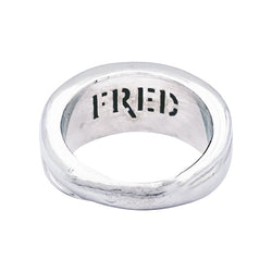 Bague Fred, "Success", en or blanc et diamants. - Castafiore