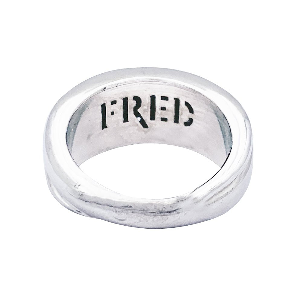 Bague Fred, "Success", en or blanc et diamants. - Castafiore