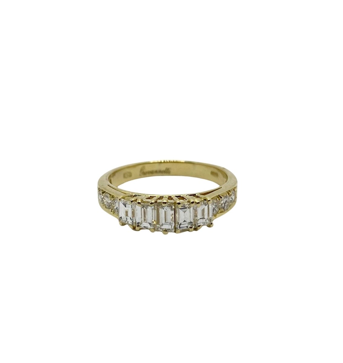 Bague GIOVANNETTI en or jaune et diamant - Castafiore