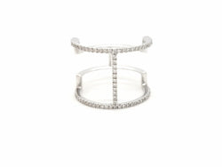 Bague Graphique Or blanc Diamant - Castafiore