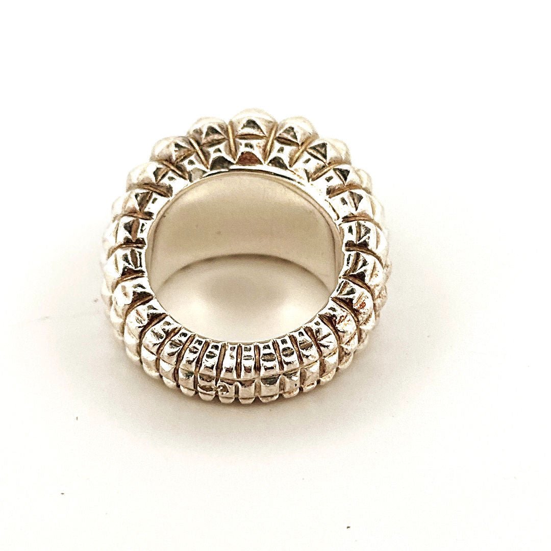 Bague HERMES "Médor" en argent - Castafiore