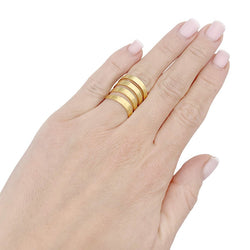 Bague H.STERN "Oscar Niemeyer" en or jaune mat - Castafiore