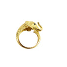 Bague JEAN ET PIERRE BELLIN Éléphant en or jaune et onyx - Castafiore