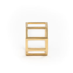 Bague JEM "octogone" en or jaune - Castafiore