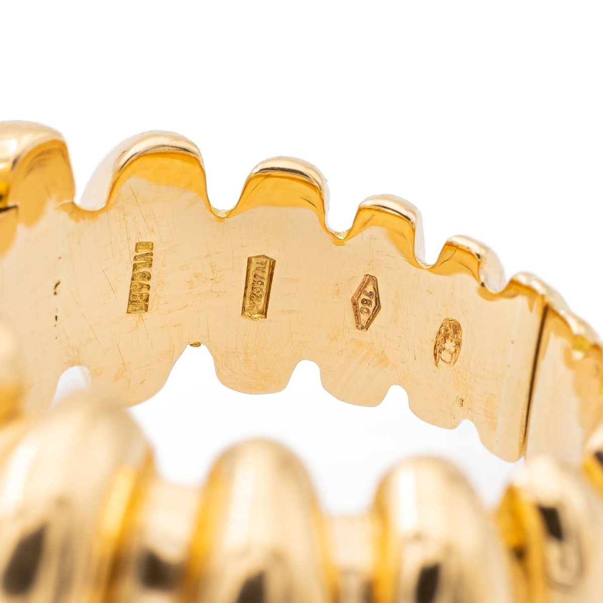 Bague Jonc BULGARI "Celtaura" en or jaune - Castafiore