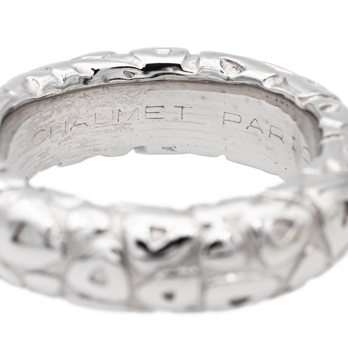 Bague Jonc CHAUMET en or blanc - Castafiore