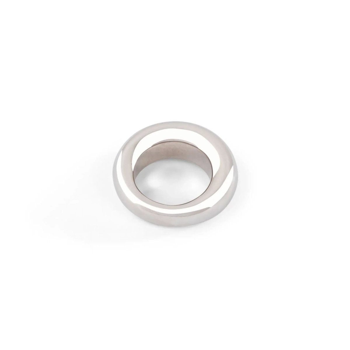 Bague jonc de la maison Chaumet en or gris modèle anneau - Castafiore
